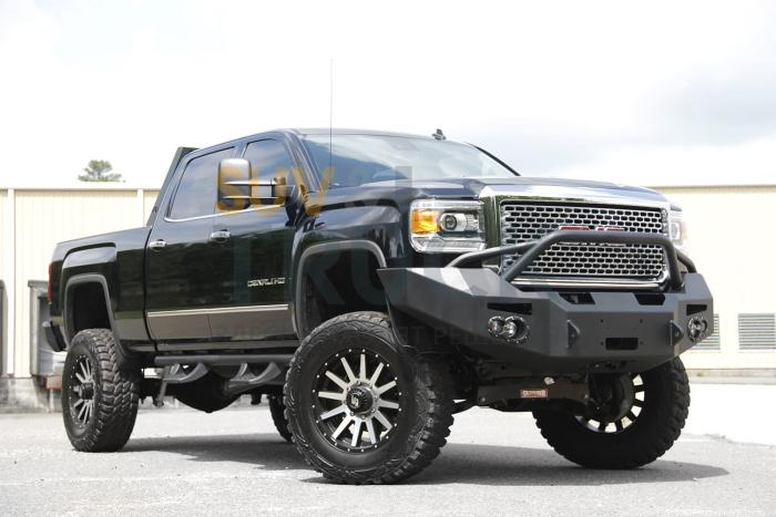 2015-2017 GMC Heavy Duty Winch Bumper w/ Pre-Runner Grill Guard Bare