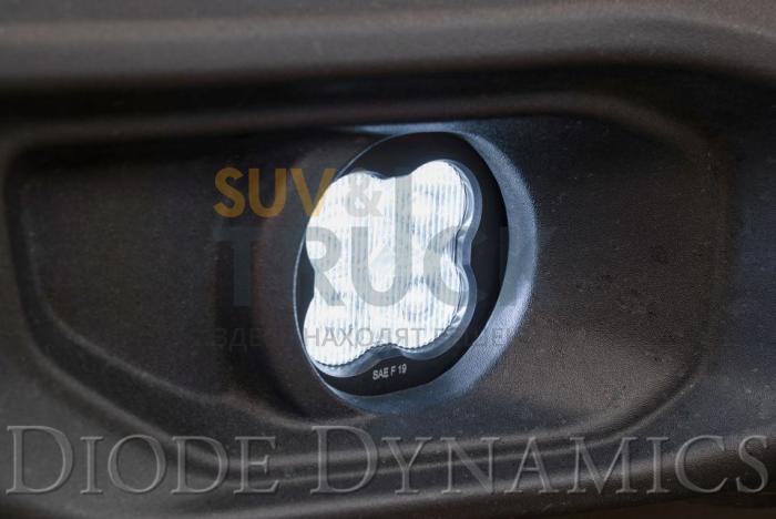 Комплект противотуманных янтарных LED-фар SS3 Sport MS с кронштейнами