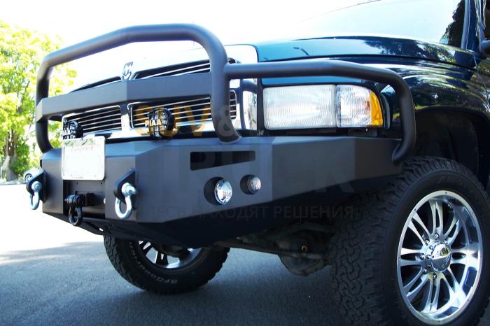 1994-2002 Dodge Heavy Duty Winch Bumper w/ Full Grill Guard Bare
