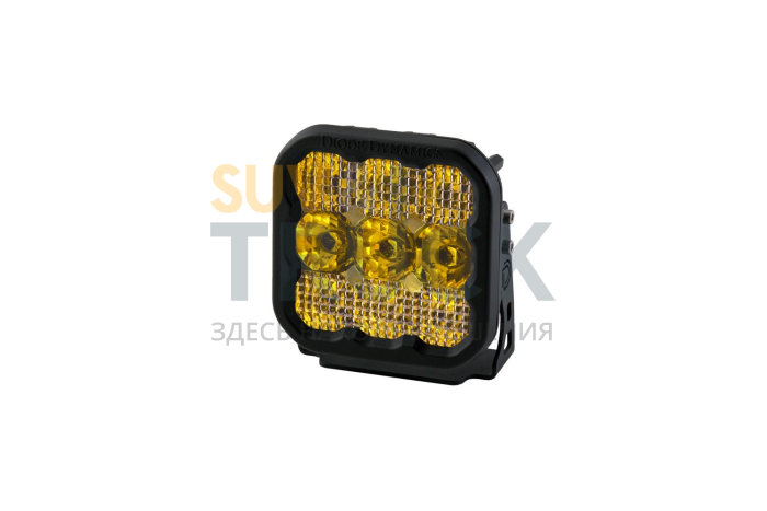 Фары светодиодные SS5 SPORT желтые комбинированный свет 1 шт 