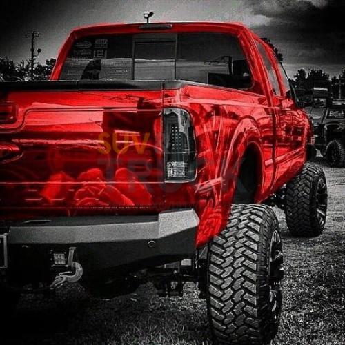 Ford Superduty F250HD/350/450/550 08-16 LED TAIL LIGHTS - Smoked Lens