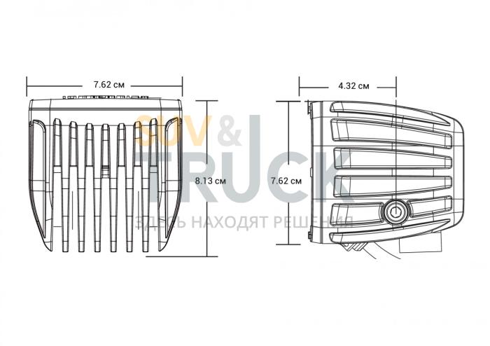 Комплект противотуманных LED-фар серия Dually SAE PRO