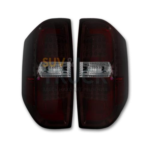 Toyota Tundra 14-17 LED Taillights - Dark Red Smoked Lens