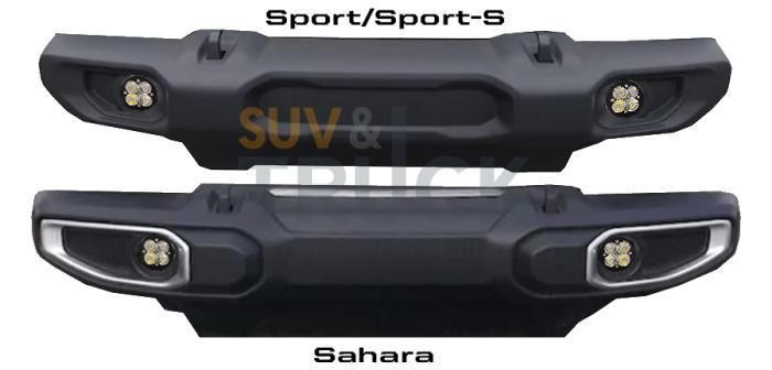 Комплект противотуманных фар серии Squadron R Sport для установки на Jeep JL/Sahara 2018