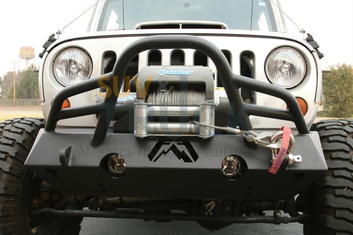 Бампер силовой для Jeep JK 2007-2017 под лебёдку 