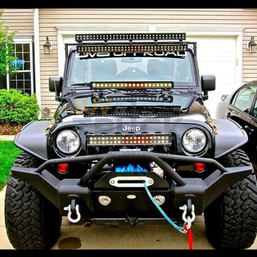 Steel Full Length Front Bumper 07-14 Jeep Wranglers