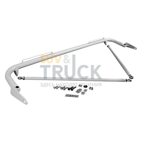 Кронштейн для установки ремней для 05-14 Ford Mustang Harness Bar Kit - White Gloss