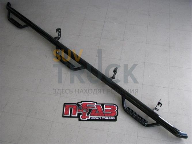 Пороги труба (со ступенями) Ford F250 / F350 / F450 Super Duty Crew Cab 8' Bed    **Made Specifically for Dually Models** 11-15