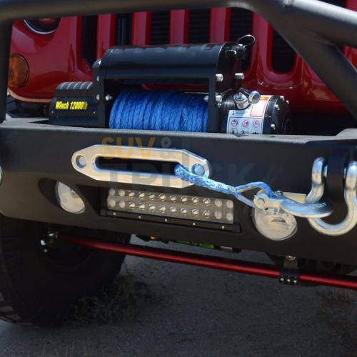 Steel Mid Front Bumper w/ Fog Lights & LED for 07-17 Jeep Wrangler