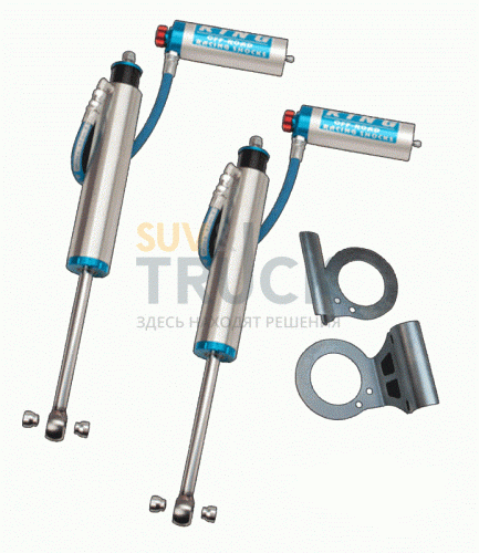 Амортизаторы KING передние для DODOGE RAM 2500 4WD 14+2,5",  с резервуаром на гибком соединении с регулировкой