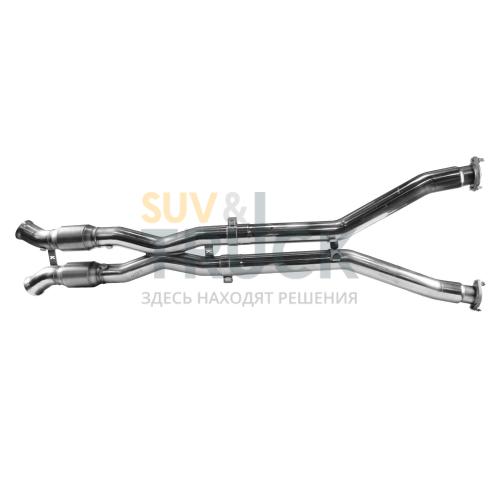 X-Pipe для Corvette C5, 1997-2004, 3'' x 3'', с кат. High Flow