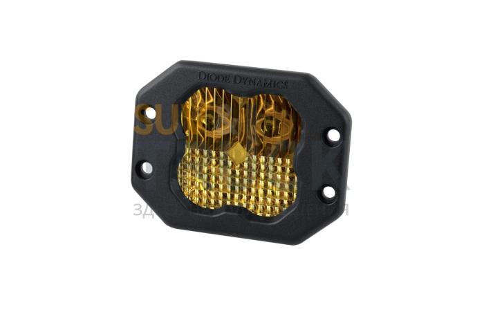 Желтый врезной LED-модуль SS3 Pro с янтарной подсветкой, комбинированный свет