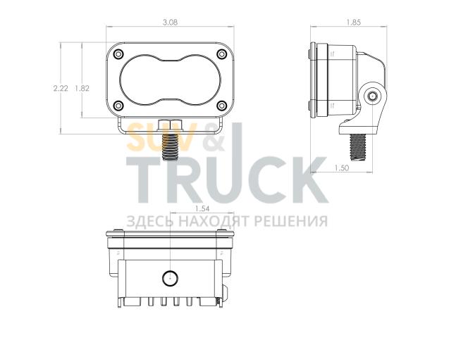 Светодиодная ИК-фара серии S2 Pro 940 нм