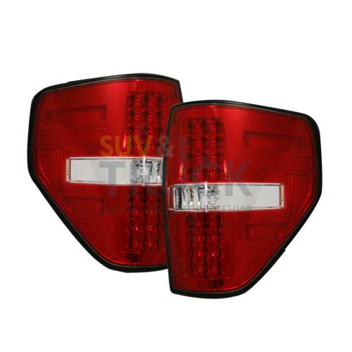 Ford F150 & RAPTOR 09-14 LED TAIL LIGHTS - Red Lens
