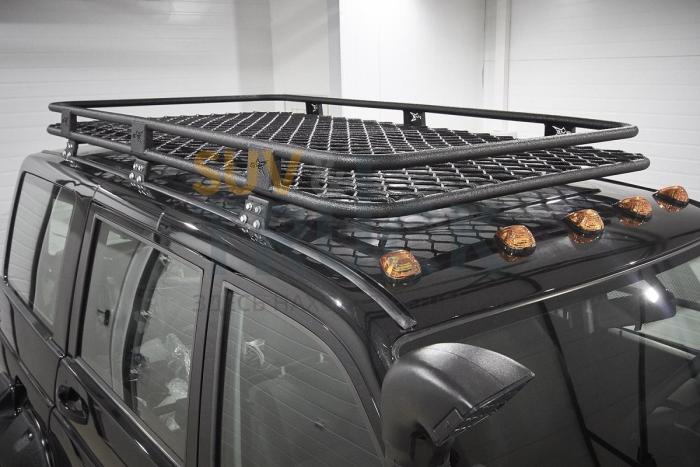 Универсальный экспедиционный багажник BMS для УАЗ Патриот, кунг Tundra DC, покрытие Line-X