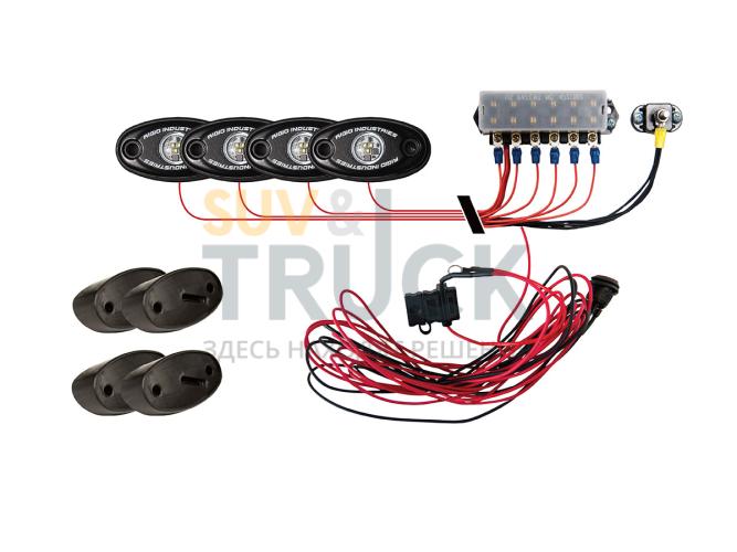 Комплект светодиодных Rock-фар, янтарный свет