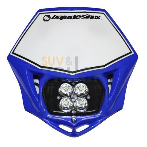 Светодиодная фара головного света (DC) Squadron Pro для гоночных мотоциклов, синий обтекатель