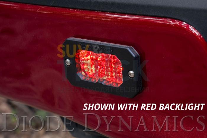 Врезные LED-модули SS2 Sport с красной подсветкой, комбинированный свет