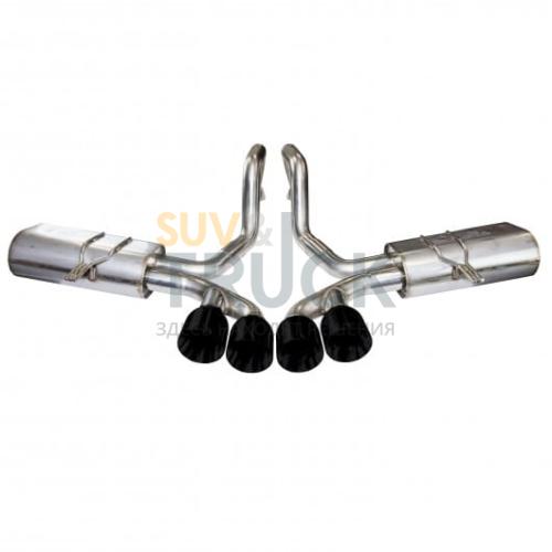 Система Axle Back для Corvette C5, 1997-2004, OEM x 2.5", черные насадки