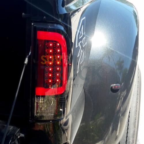 Ford Superduty F250HD/350/450/550 99-07 & F150 97-03 Straight aka "Style" Side OLED Tail Lights - Red Lens