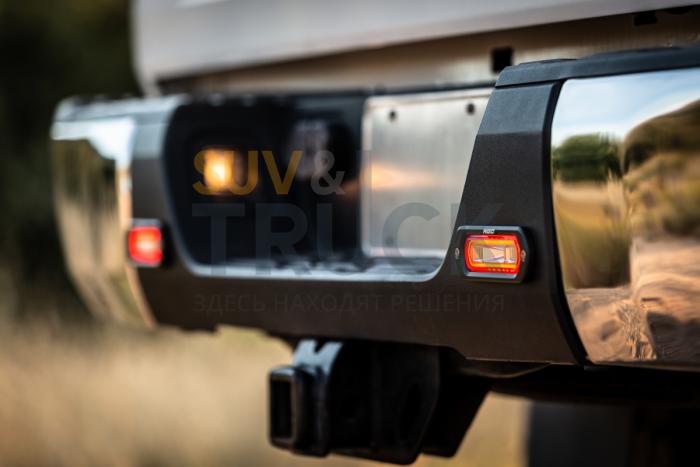 Комплект врезных LED-фар SR-L серия POD с янтарной подсветкой