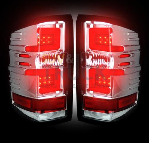 Chevy Silverado 14-17 1500/2500/3500 (Replaces Factory OEM Halogen Tail Lights ONLY - Also Fits GMC Sierra 15-17 Dually Body Style with Factory OEM Halogen Tail Lights ONLY) OLED TAIL LIGHTS - Clear Lens