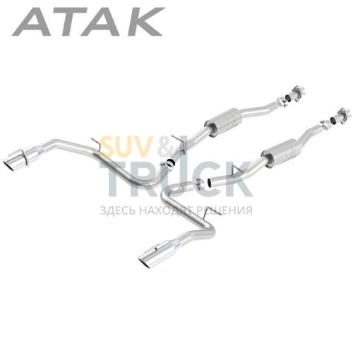 Выхлопная система CAT BACK (76мм, 3″) для Mustang GT V8-5.0 - звук ATAK