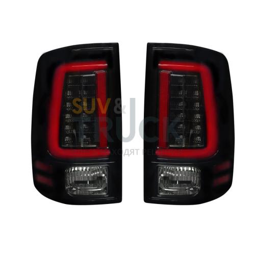 Dodge 09-14 RAM 1500 & 10-14 RAM 2500/3500 OLED TAIL LIGHTS (Replaces Factory OEM Halogen Tail Lights) - Smoked Lens