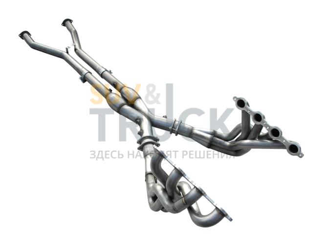 Длиннотрубный выпускной коллектор 1-7/8"×3'' без катализатора для Corvette C5 2004