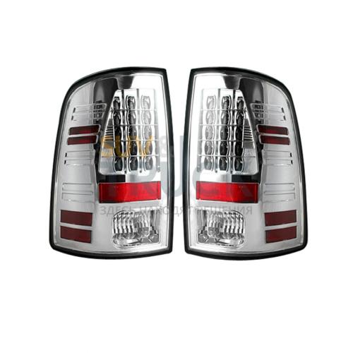 Dodge 09-14 RAM 1500 & 10-14 RAM 2500/3500 LED TAIL LIGHTS (Replaces Factory OEM Halogen Tail Lights) - Clear Lens