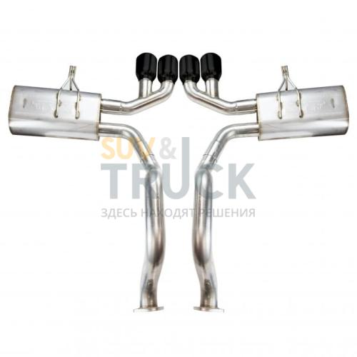 Система Axle Back для Corvette C5, 1997-2004, OEM x 2.5", черные насадки