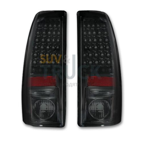 Chevy Silverado & GMC Sierra 99-07 (Fits 2007 "Classic" Body Style Only) LED TAIL LIGHTS - Smoked Lens