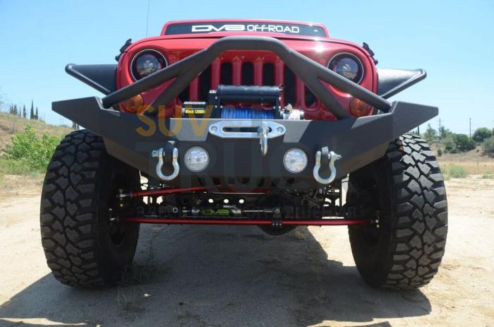 Steel Full Length Front Bumper w/ Skid Plate 07-17 Jeep Wrangler