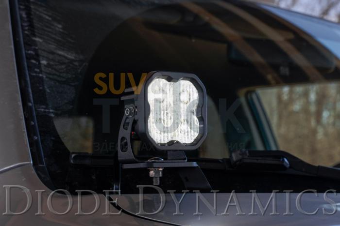 Светодиодная фара SS3 Sport SAE, водительский свет с янтарной подсветкой