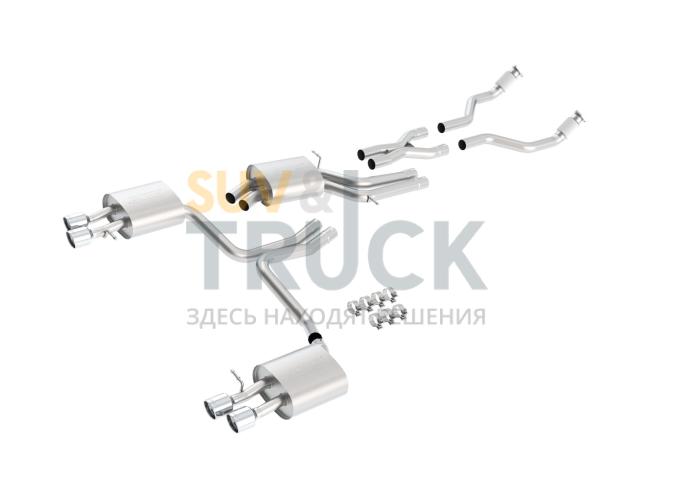 ВЫХЛОПНАЯ СИСТЕМА CAT BACK AUDI  S4 И S5 ’10-’14 V6-3.0L (SC) ЗВУК S-TYPE